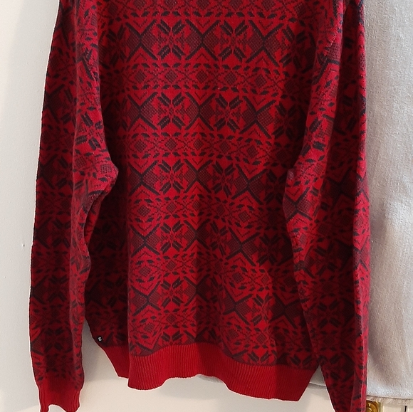 CHAPS RED MEN'S SWEATER.100% COTTON. EXCLUSIVE OF DECORATION. SZ:"XL.NEW WITH TA - Picture 2 of 9